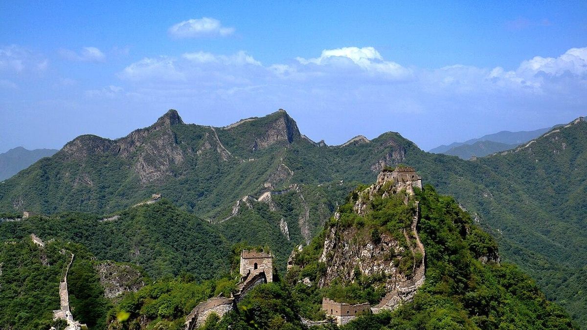 Sección Jiankou de la Gran Muralla China.