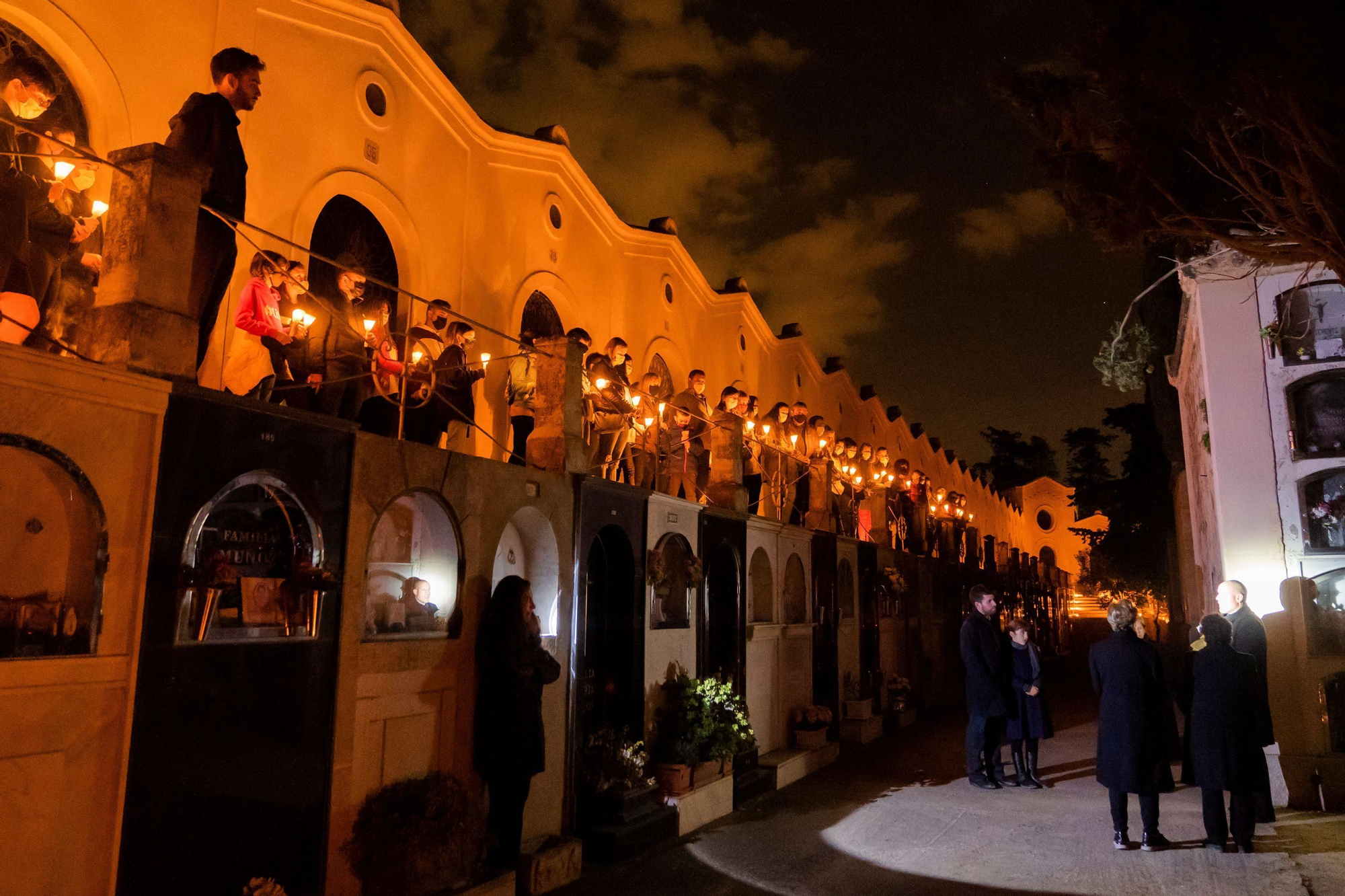 Imagen de una de las visitas nocturnas organizadas