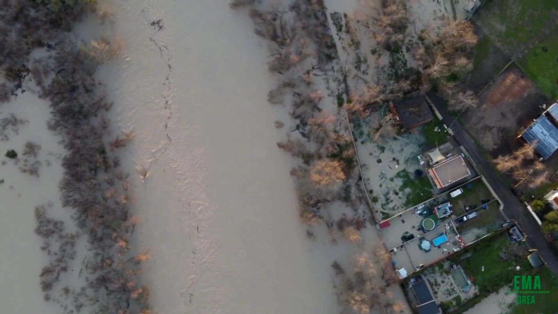 Imágenes aéreas de las parcelas afectadas por las inundaciones en Córdoba