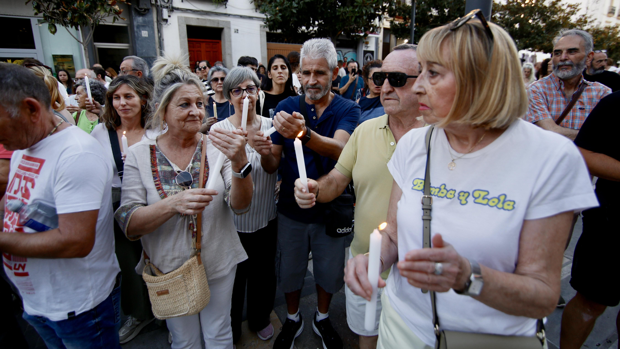 Concentración por la muerte de Maricarmen