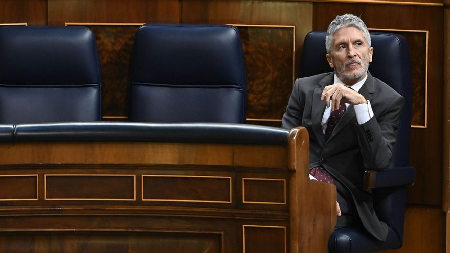 Foto de archivo (02/11/2022) del ministro de Interior, Fernando Grande-Marlaska. EFE/ Fernando Villar