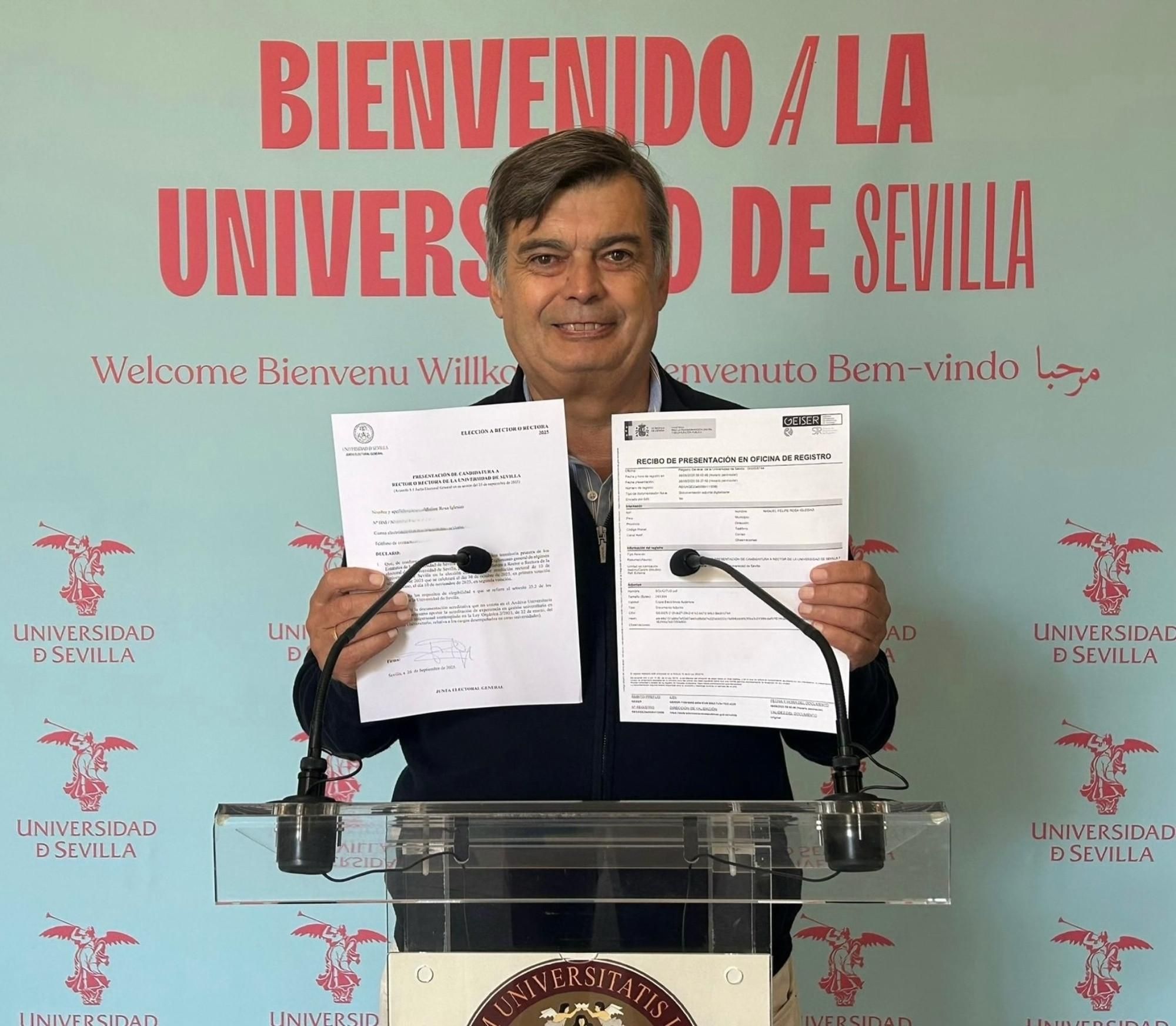 Felipe Rosa tras registrar su candidatura