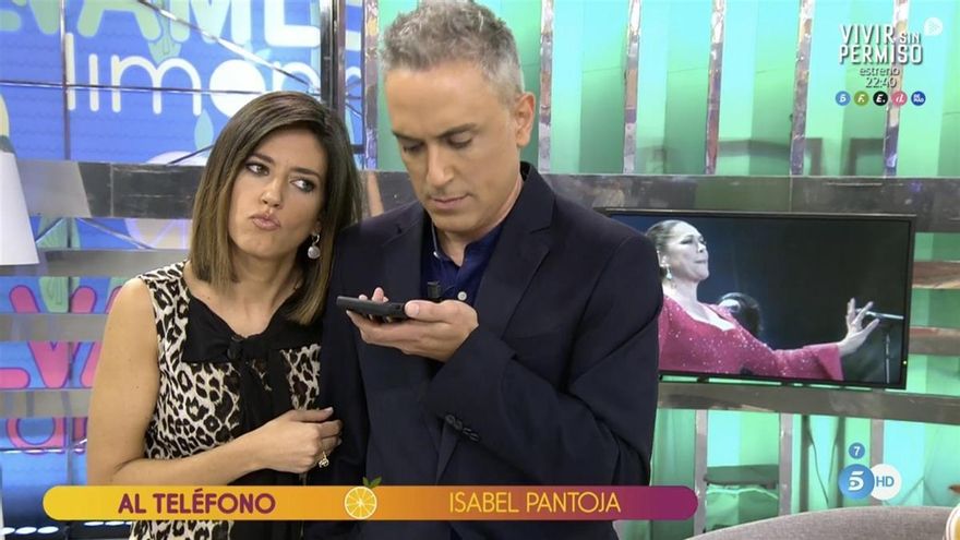 Nuria Marín y Kiko Hernández, dos de los presentadores de 'Sálvame'