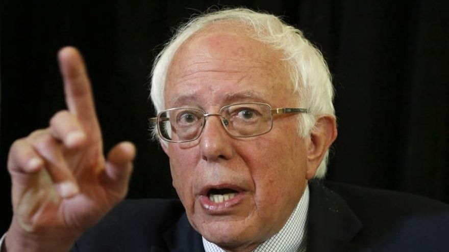 En la imagen, el aspirante a la candidatura presidencial demócrata Bernie Sanders.
