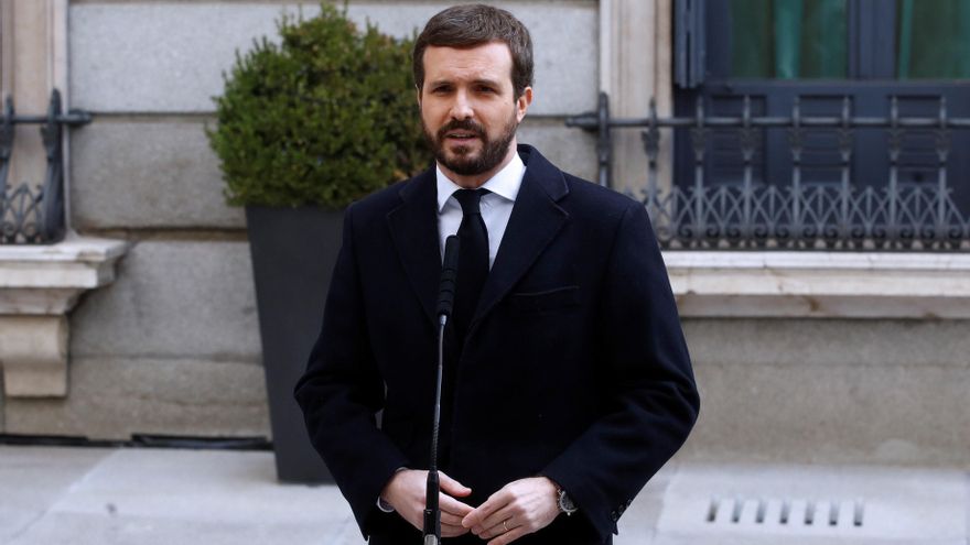 El presidente del PP, Pablo Casado. EFE/Ballesteros/Archivo