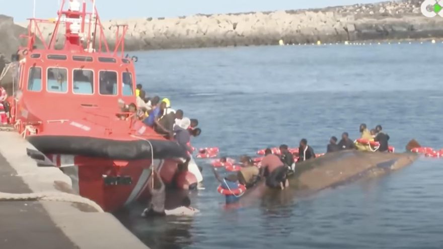 El cayuco que volcó en El Hierro salió de Guinea Conakry hace diez días