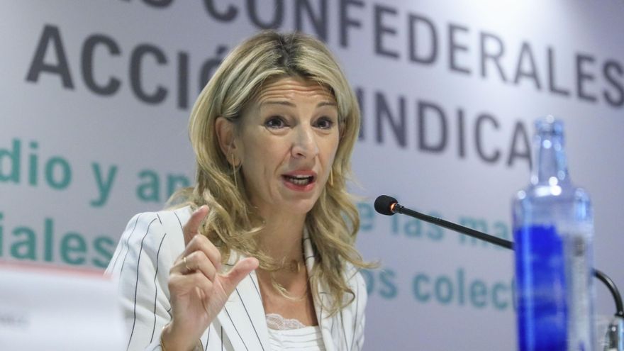 Yolanda Díaz: "No podemos permitir que empresas engorden sus beneficios a costa de devaluar salarios"