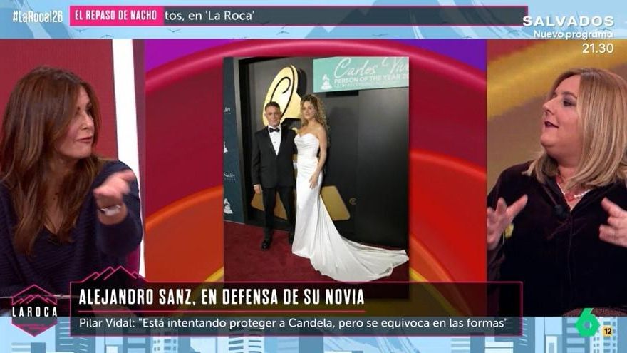 Nuria Roca y Pilar Vidal se enzarzaron por los comentarios "machistas" de Alejandro Sanz a su nueva novia