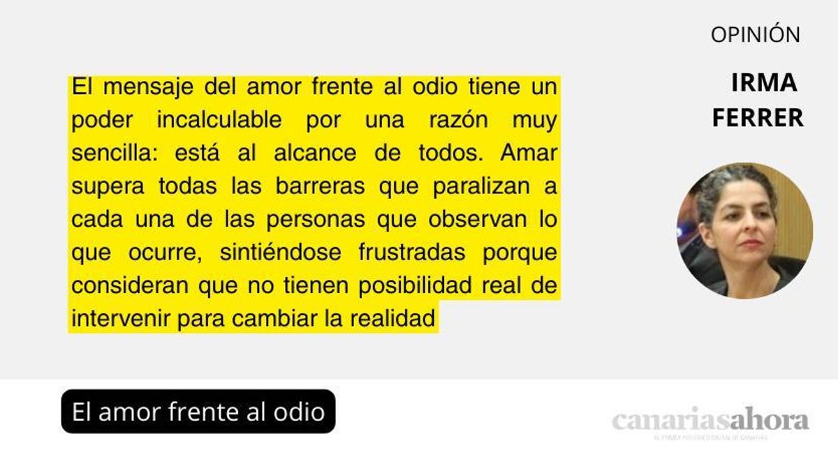 El amor frente al odio