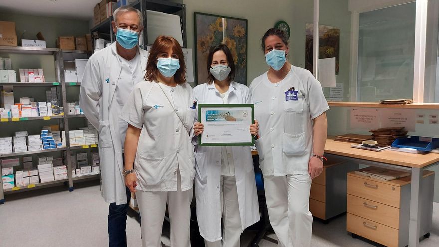 Los miembros del Servicio de Farmacia del Caule.