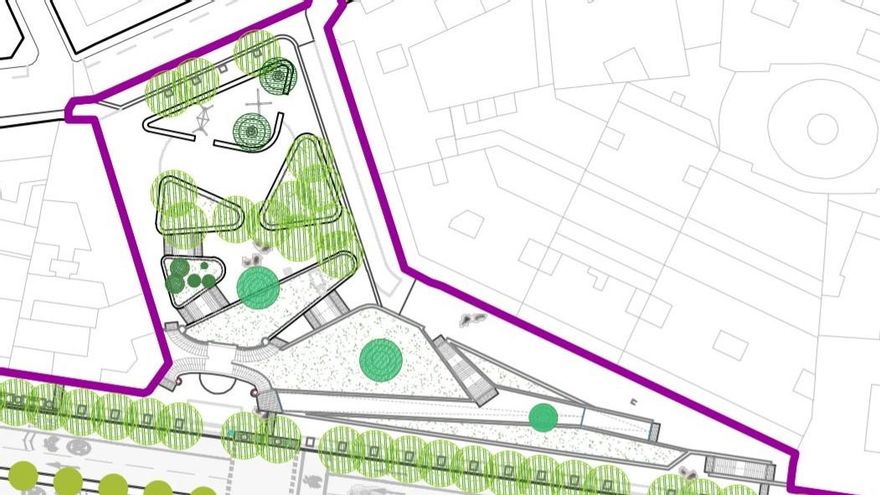 Plano de la reforma de la plaza Cristino Martos