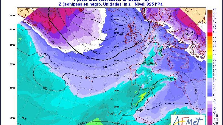La calima dará paso a un frente invernal en Canarias