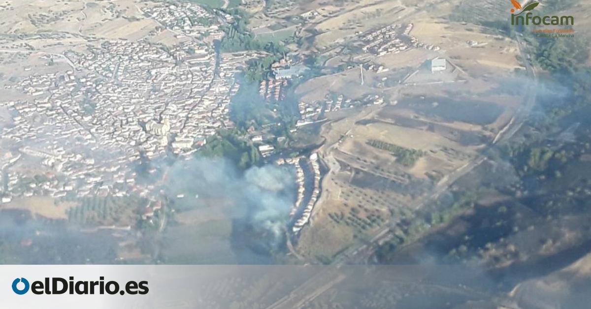 Controlado el incendio en La Torre de Esteban Hambrán que provocó la evacuación de más de 100 personas