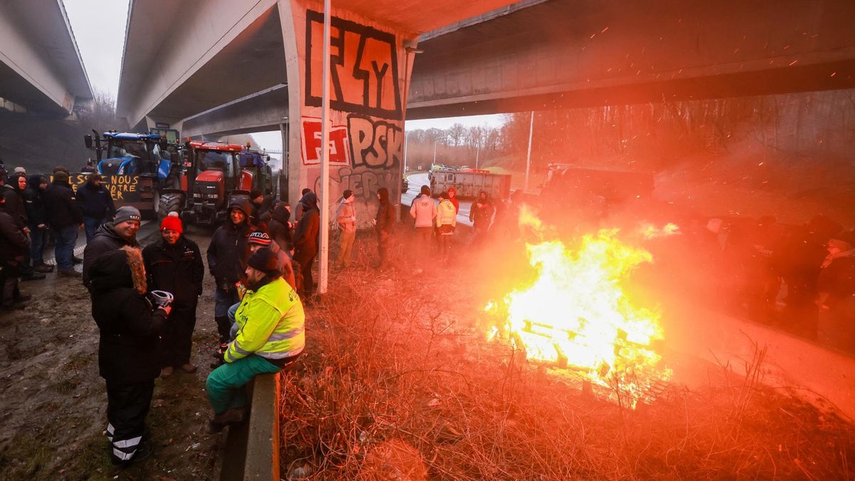 El acuerdo comercial entre la UE y el Mercosur generó protestas en varios puntos de Europa, como en Bélgica.
