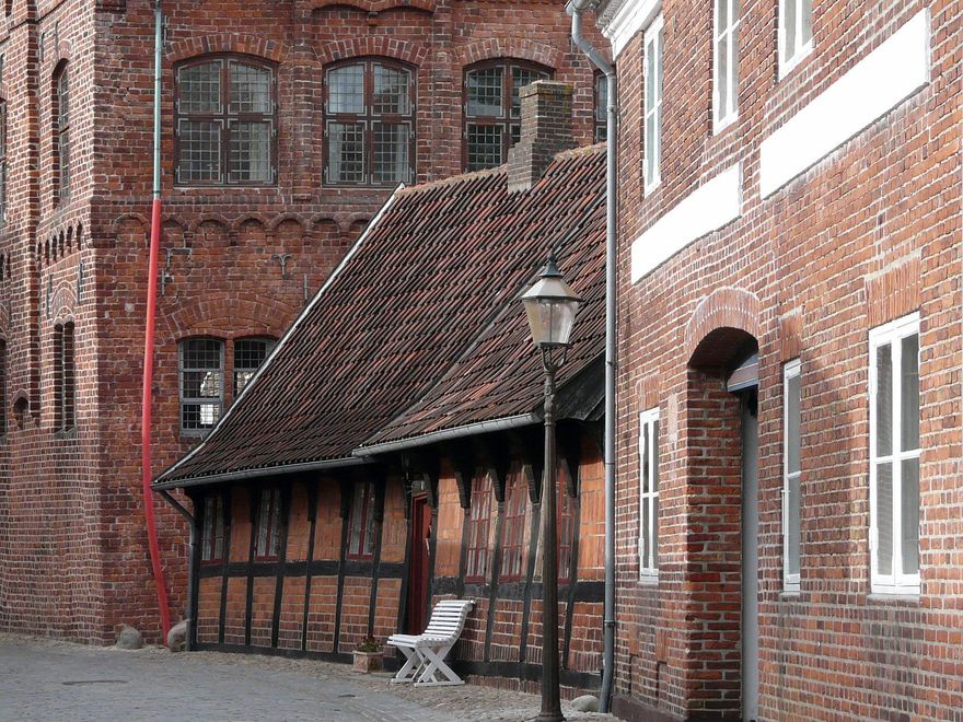 Calles de Ribe. Aquí se conservan más de un centenar de edificios históricos prácticamente intactos.