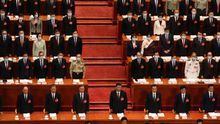 Sesión de clausura de la Asamblea Nacional Popular de China este jueves 28 de mayo en Pekín