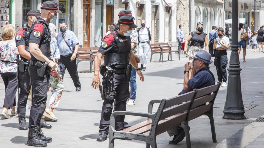 Policía Canaria, en el dispositivo en Las Palmas de Gran Canaria