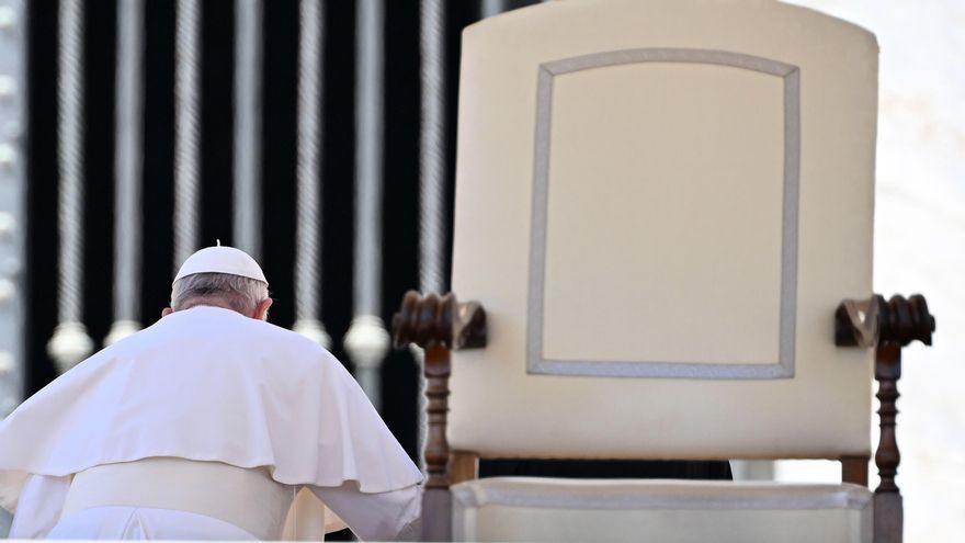 El papa Francisco en la audiencia general de los miércoles, la semana pasada en el Vaticano. EFE/EPA/ETTORE FERRARI