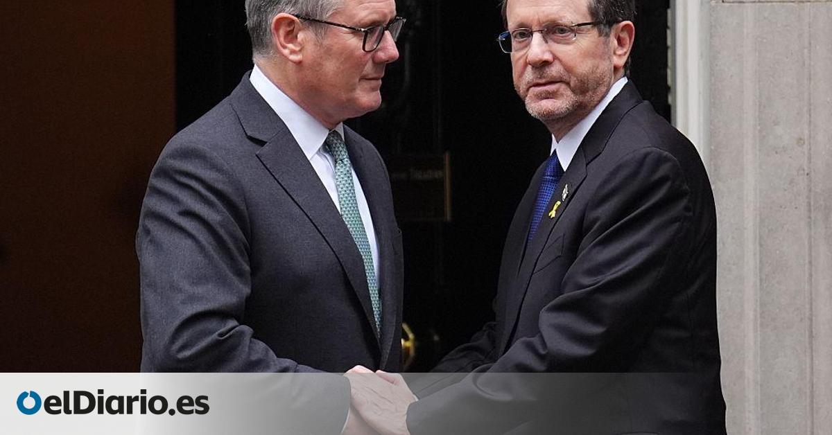 Starmer recibe al presidente de Israel entre protestas: "No voy a abandonar la diplomacia" 