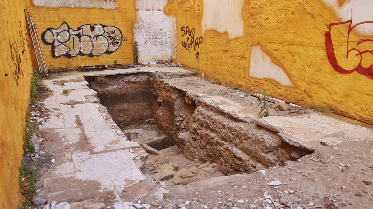 Restos arqueológicos en la avenida Medina Azahara