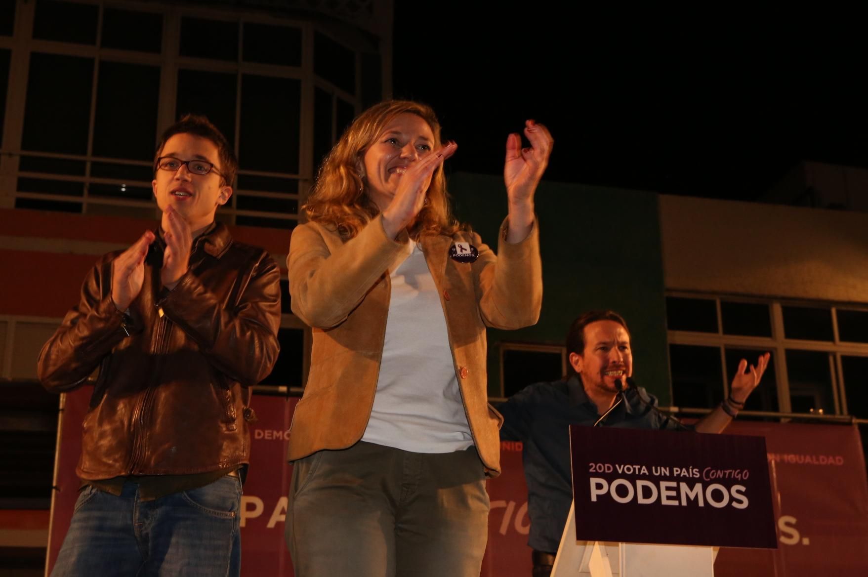 Errejón, Rosell e Iglesias en Gran Canaria (ALEJANDRO RAMOS)