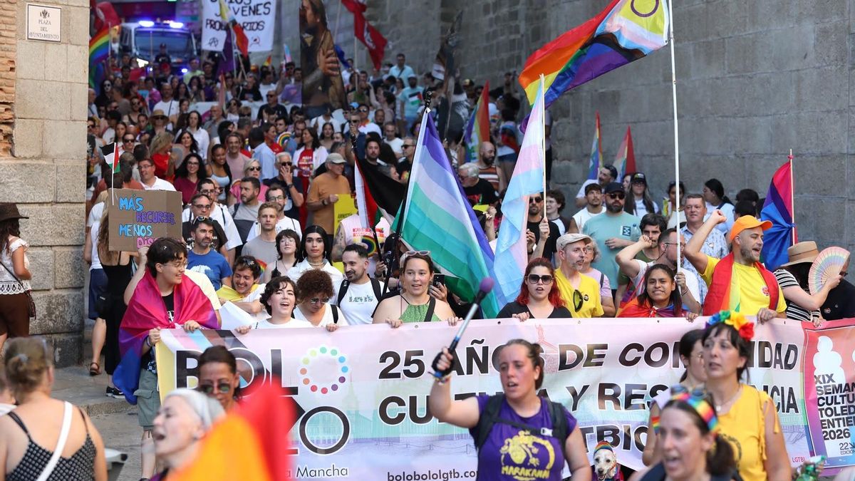 Toledo celebra el Orgullo con una marcha que reclama más derechos y menos gestos simbólicos