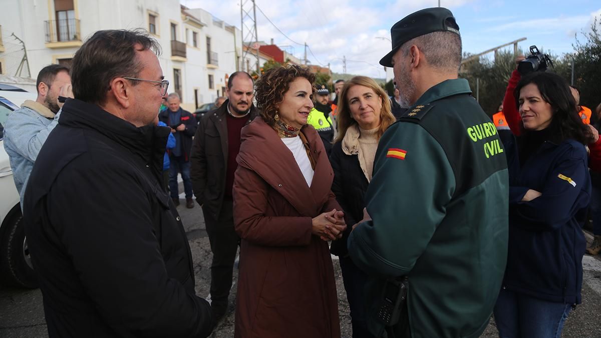 Visita de la vicepresidenta María Jesús Montero a Villafranca de Córdoba