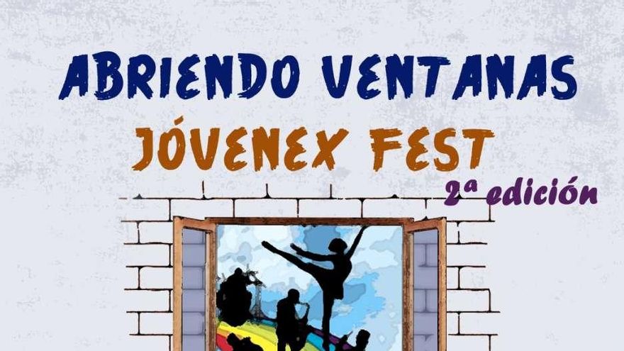 Festival virtual Abriendo ventanas - Jóvenex Fest, organizado por la Consejería de Igualdad y Portavocía a través del Instituto de la Juventud de Extremadura