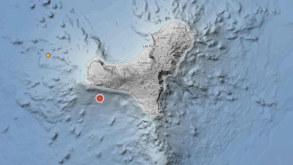 Terremoto de magnitud 3,3 frente a la costa de El Hierro