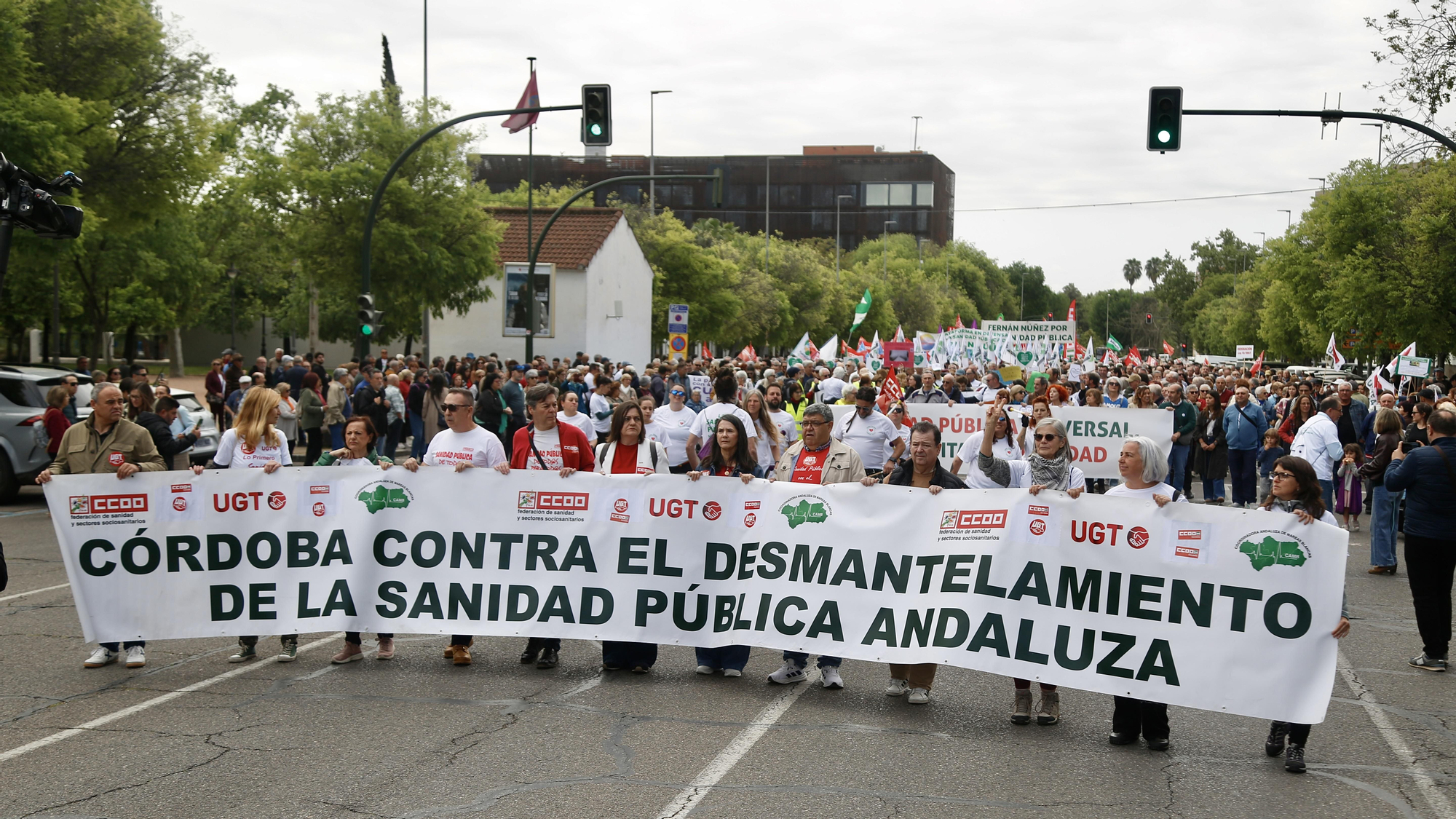 Manifestación de las Mareas Blancas por la sanidad pública