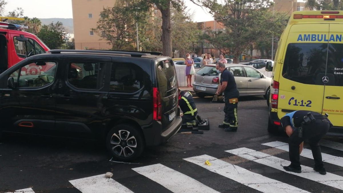 Lugar del atropello del menor en Santa Cruz de Tenerife