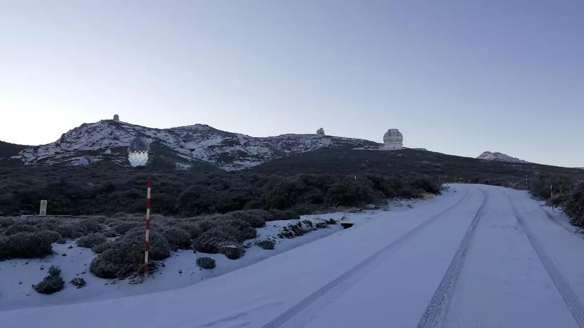 Probable nevada este jueves en las cumbres de La Palma