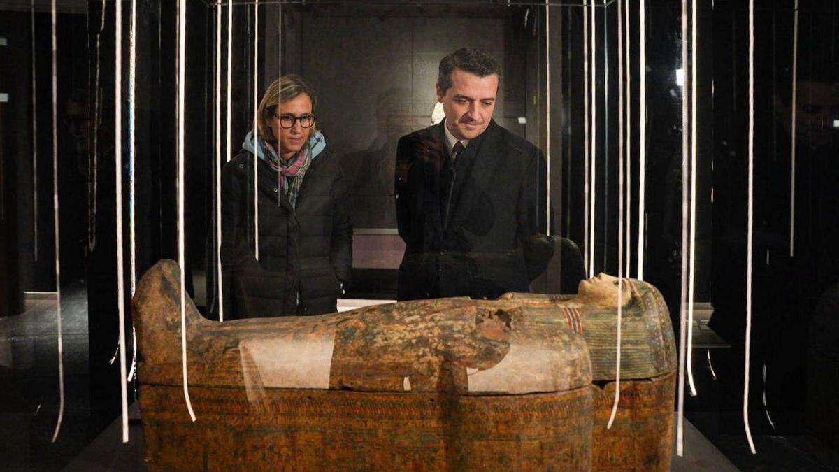 Arranca el montaje de las piezas que han viajado a Córdoba para integrar la exposición sobre Egipto