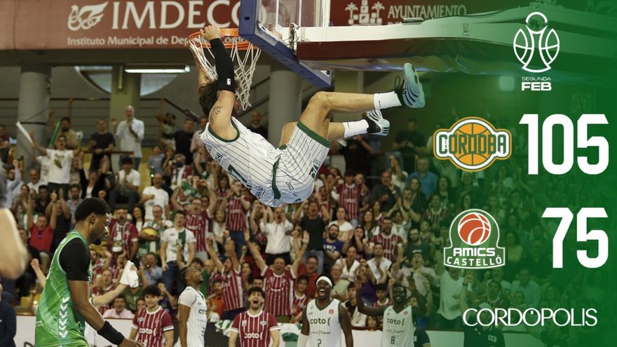 El Coto Córdoba CB firma una exhibición para la historia y acaricia la Primera FEB
