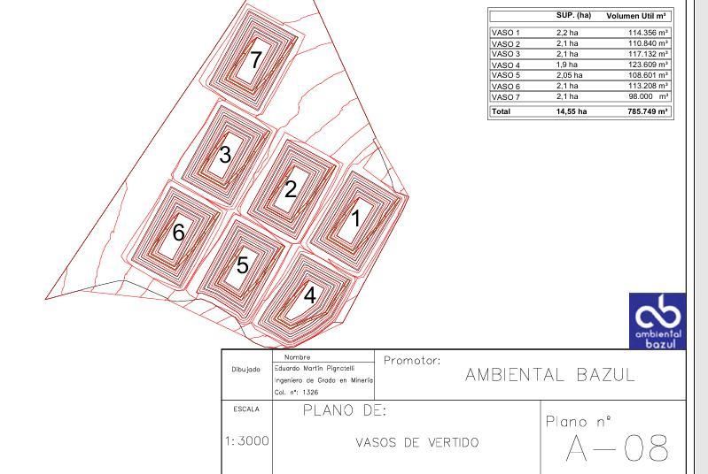 El macrovertedero de Fuente-Álamo abrirá con un único vaso de vertido de 15.000 m2, pero de forma progresiva el proyecto incluye tener hasta siete