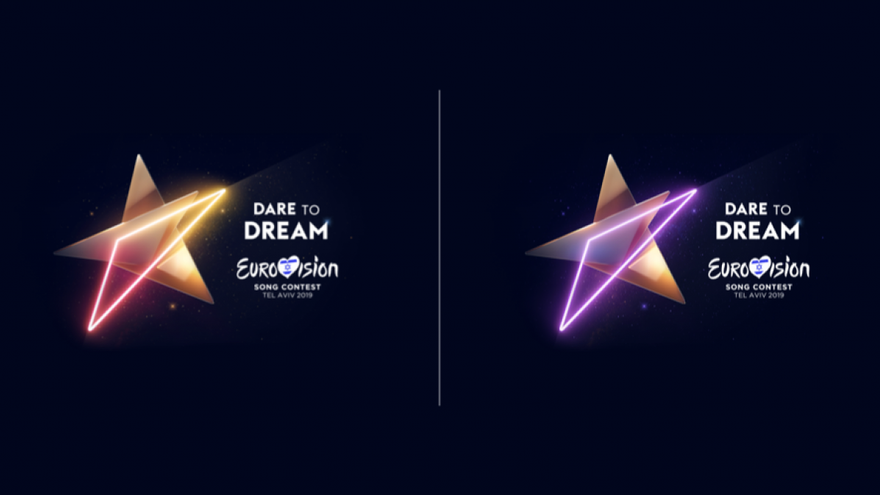 Las otras dos versiones del logo de Eurovisión 2019