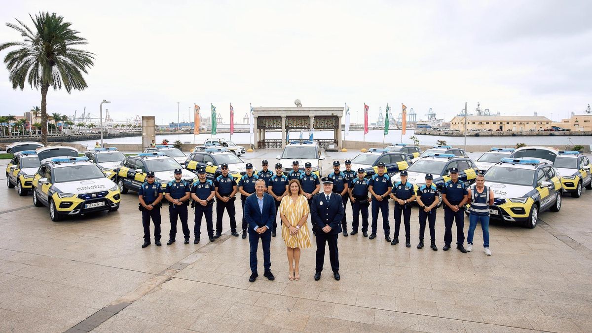 Presentación de los nuevos vehículos par ala Policía Portuaria de Las Palmas.
