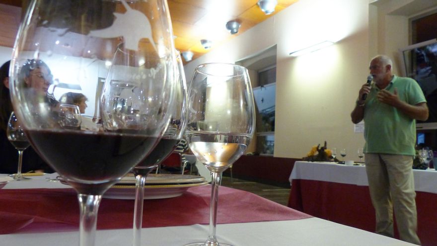 Alfonso Chacón, en un momento de la cata