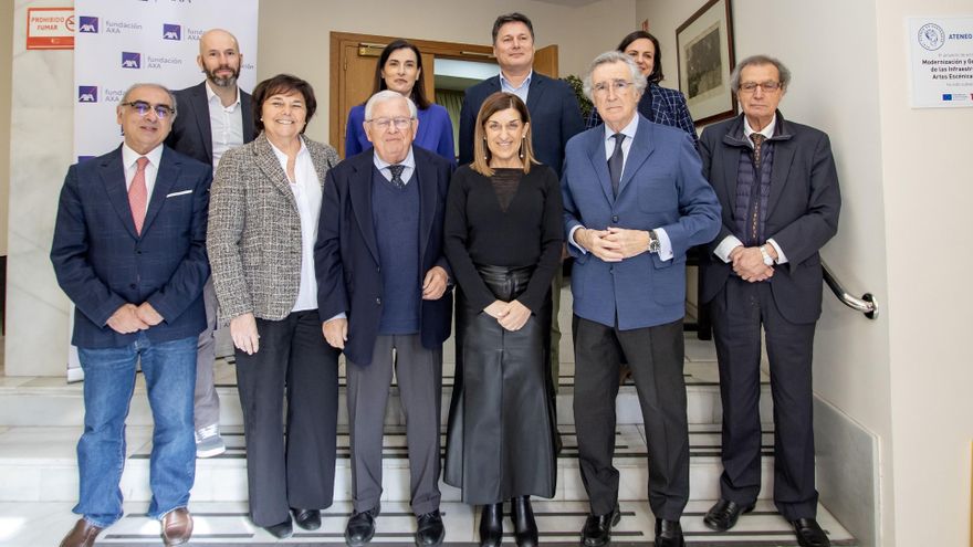Inauguración del foro sobre los retos del futuro tras la pandemia del Covid, en el Ateneo de Santander