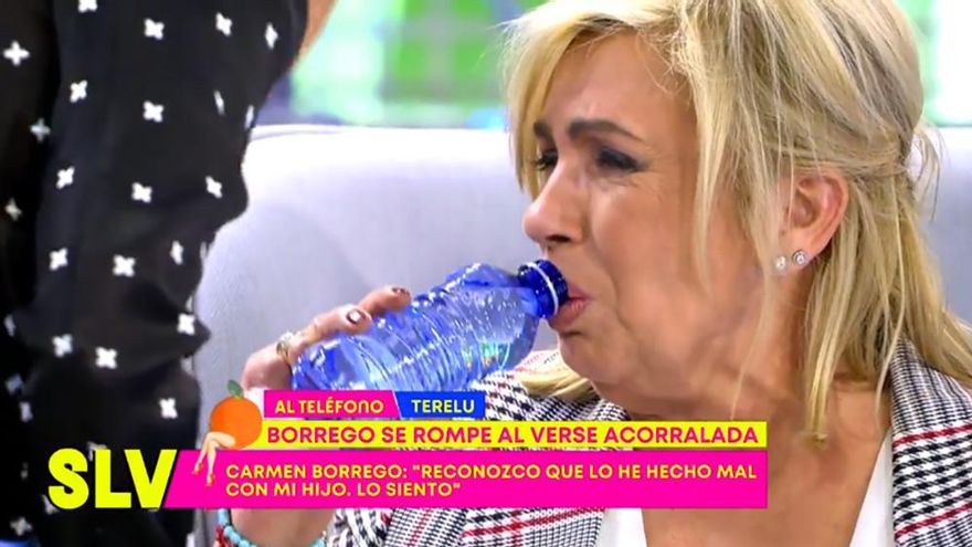 Carmen Borrego rompe a llorar en 'Sálvame'