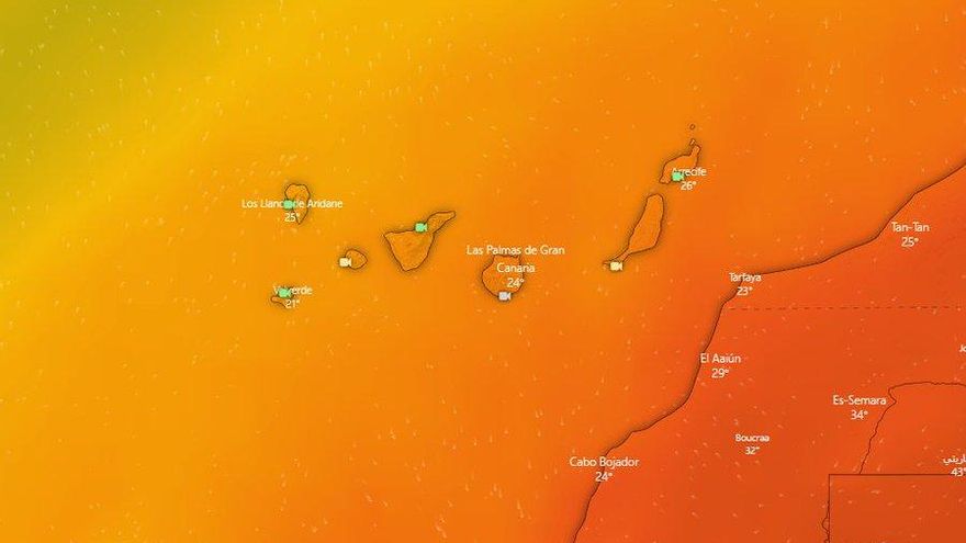 Canarias se prepara para la primera ola de calor del año, que viene con tormentas, viento y calima