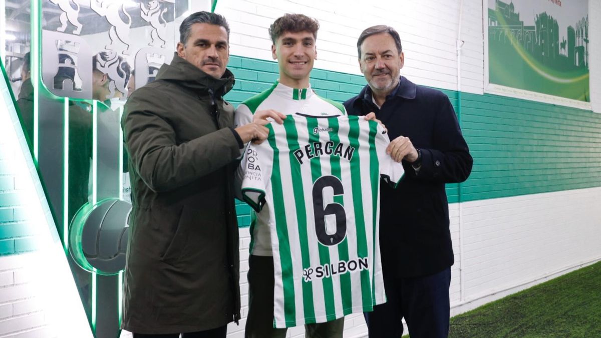 Presentación de Diego Percan como jugador del Córdoba C.F.