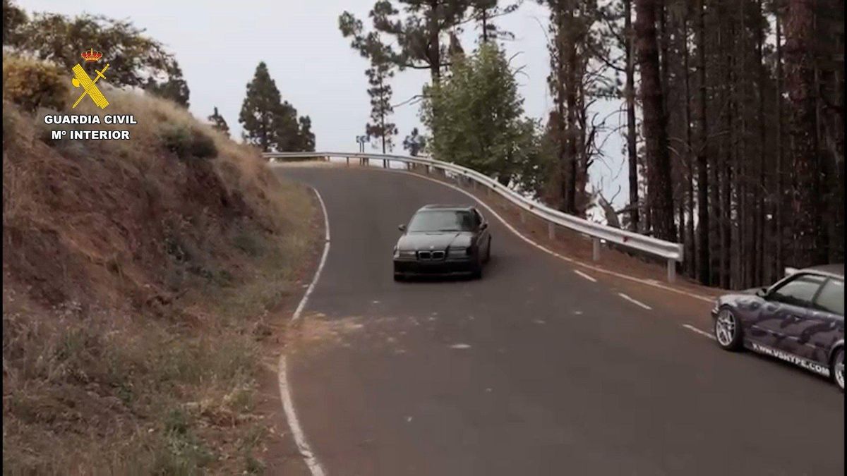 Los vehículos de los jóvenes detenidos por conducción temeraria en Gran Canaria