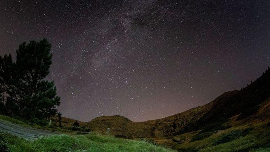 Vista de las estrellas desde el Alto de Peñalara, en Madrid.