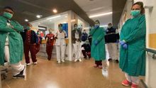 Sanitarios del Hospital General de La Palma.