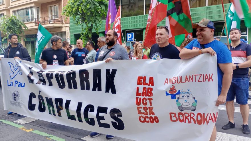 Los sindicatos de ambulancias exigen al Gobierno vasco que actúe contra La Pau por descolgarse del convenio