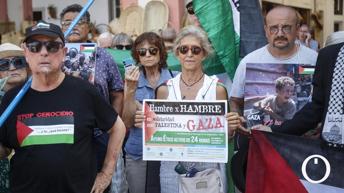 Acción por Palestina en La Corredera