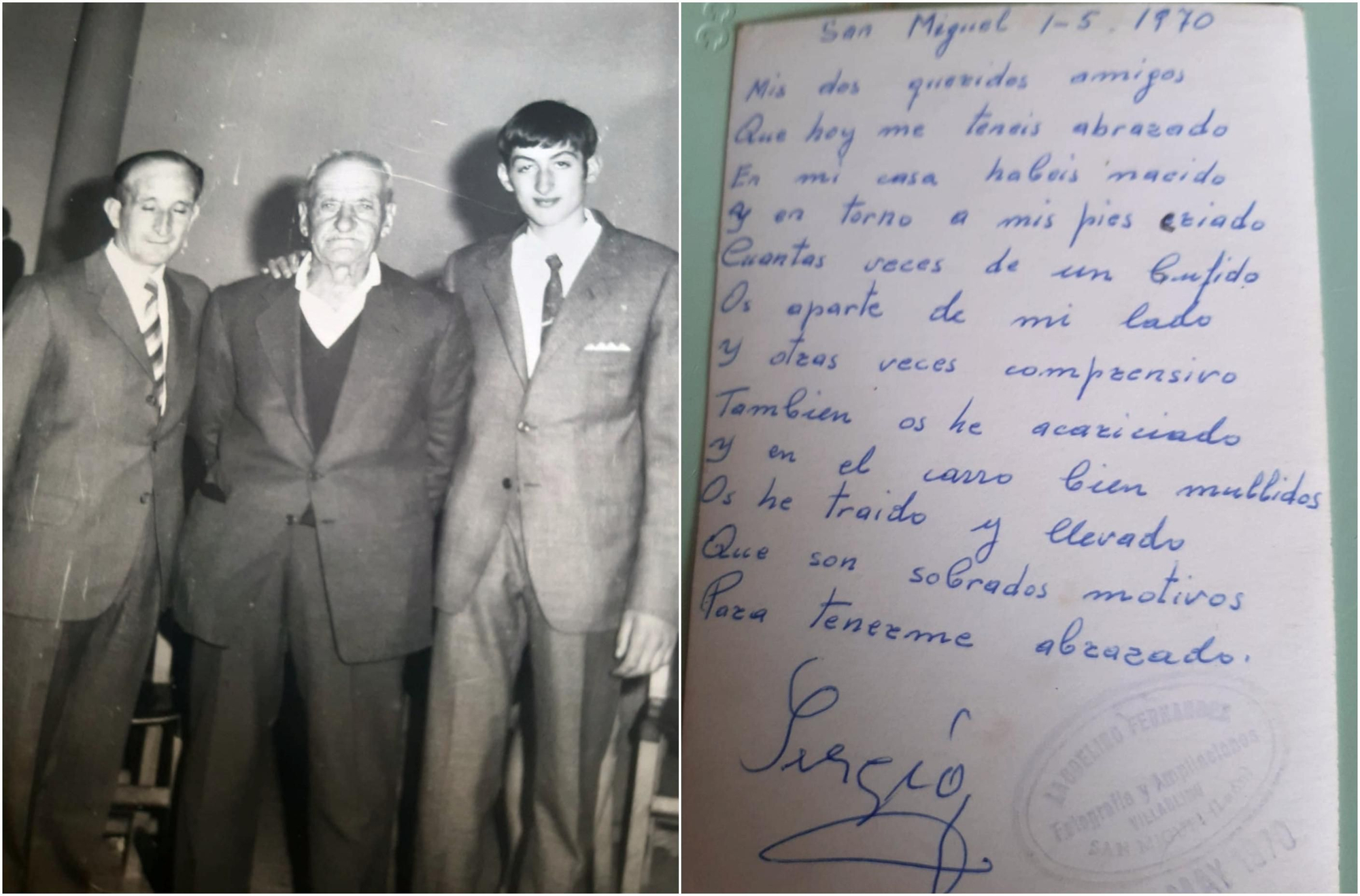 Manuel Blanco, Sergio Fernández y Miguel Blanco