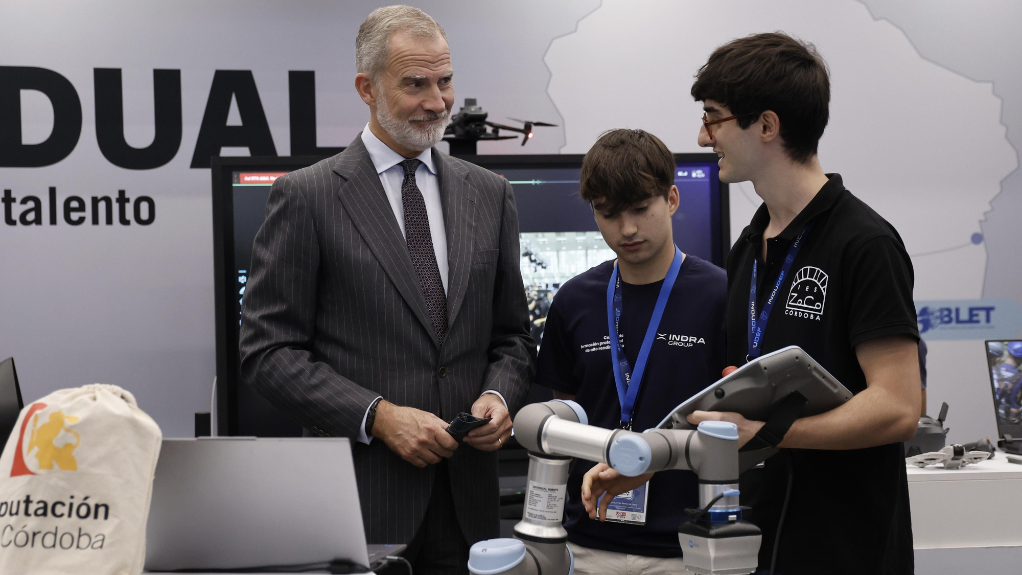 El Rey Felipe VI asiste a la jornada de clausura del Foro Indudef