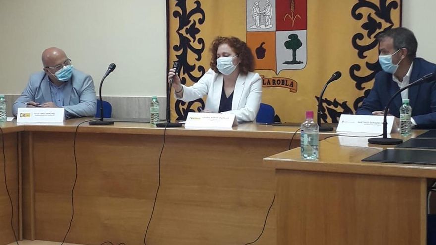 Visita de la directora del Instituto de Transición Justa a La Robla